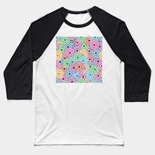 Multi-Color Multi-Circles Baseball T-Shirt